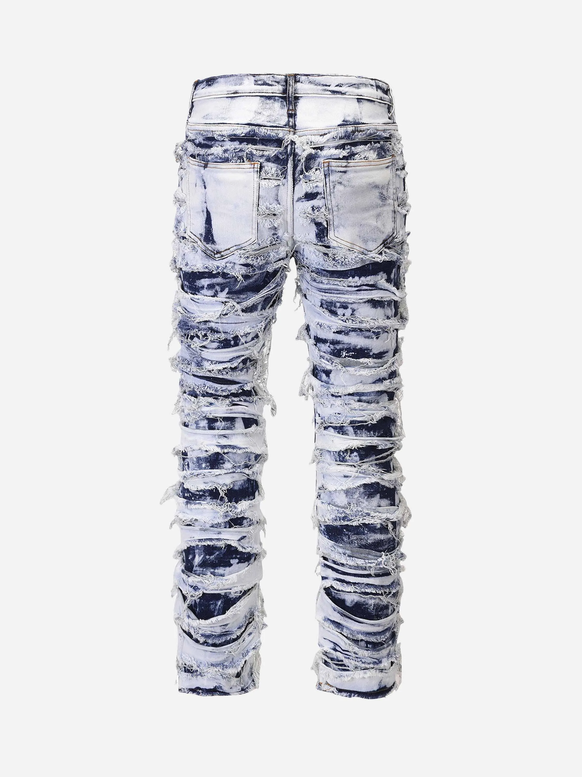 1984 High Street Old Washed Slim Fit Jeans Pants - 1492