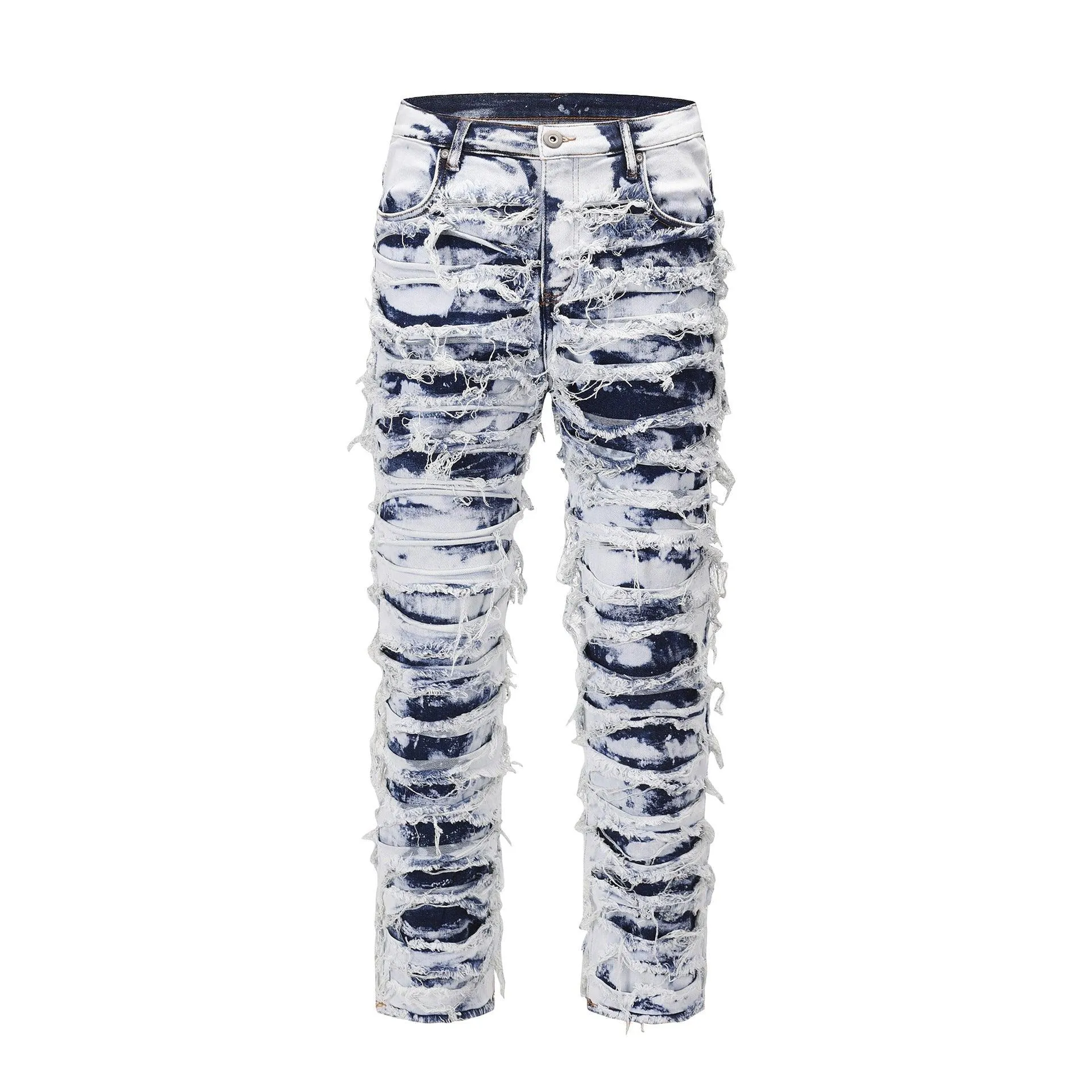 1984 High Street Old Washed Slim Fit Jeans Pants - 1492