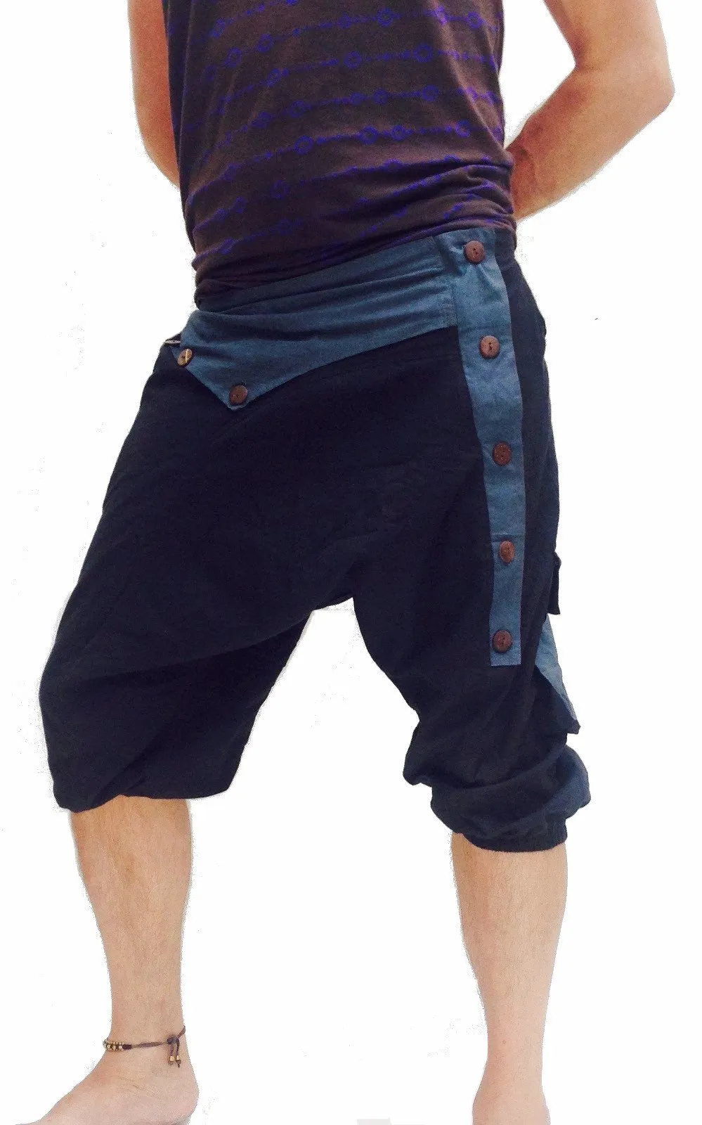 3/4 baggy low crotch Gypsy Pants