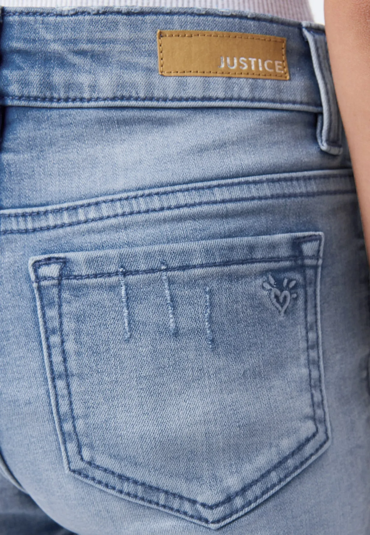 Distressed Classic Denim Shorts