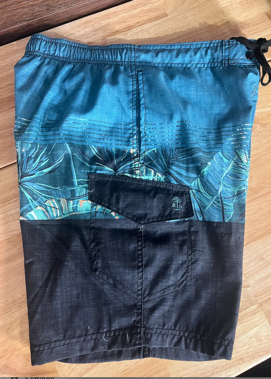 Distressed Leaf Boardshort