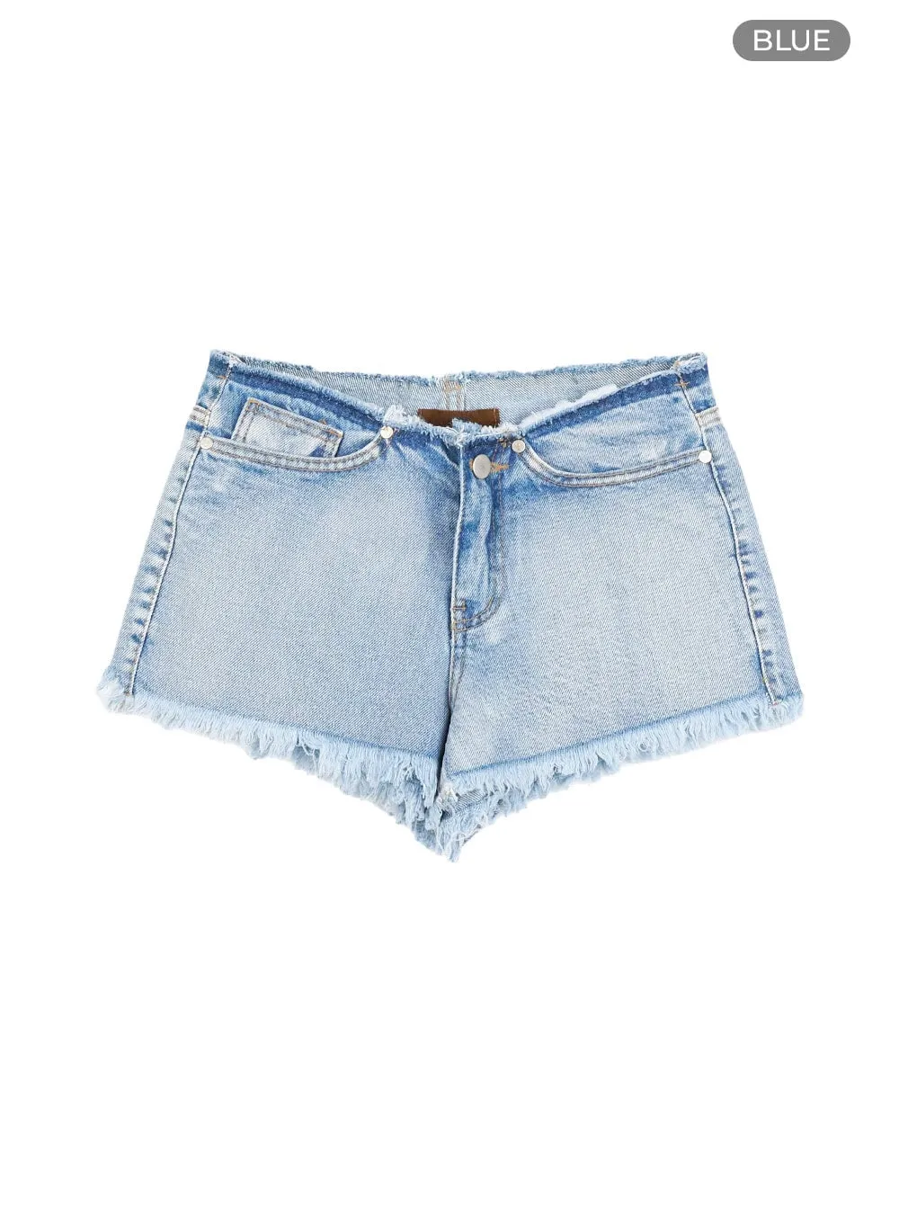 Distressed Washed Denim Shorts CL404