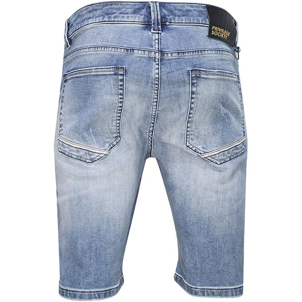 Men's Silver 1800 Denim Shorts