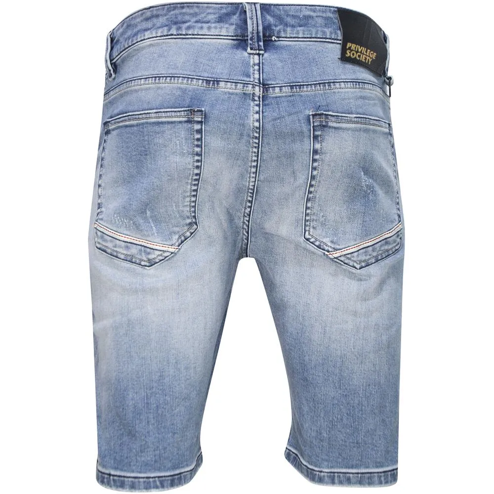 Men's Silver 1800 Denim Shorts