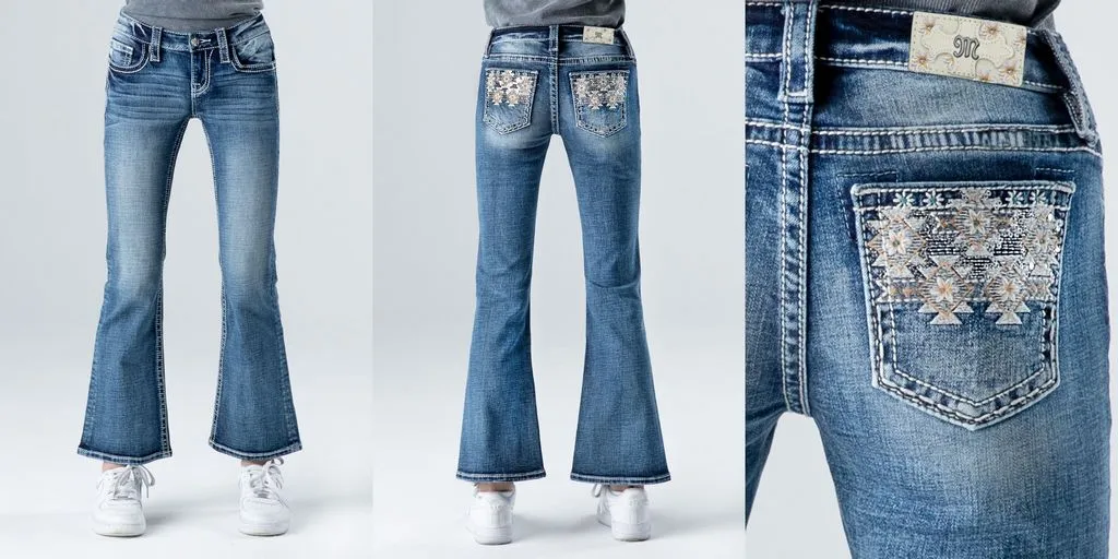MISS ME YOUTH AZTEC JEANS