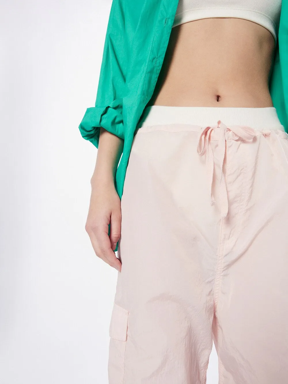 Monki Loose Fit Cargo Pants, Pink