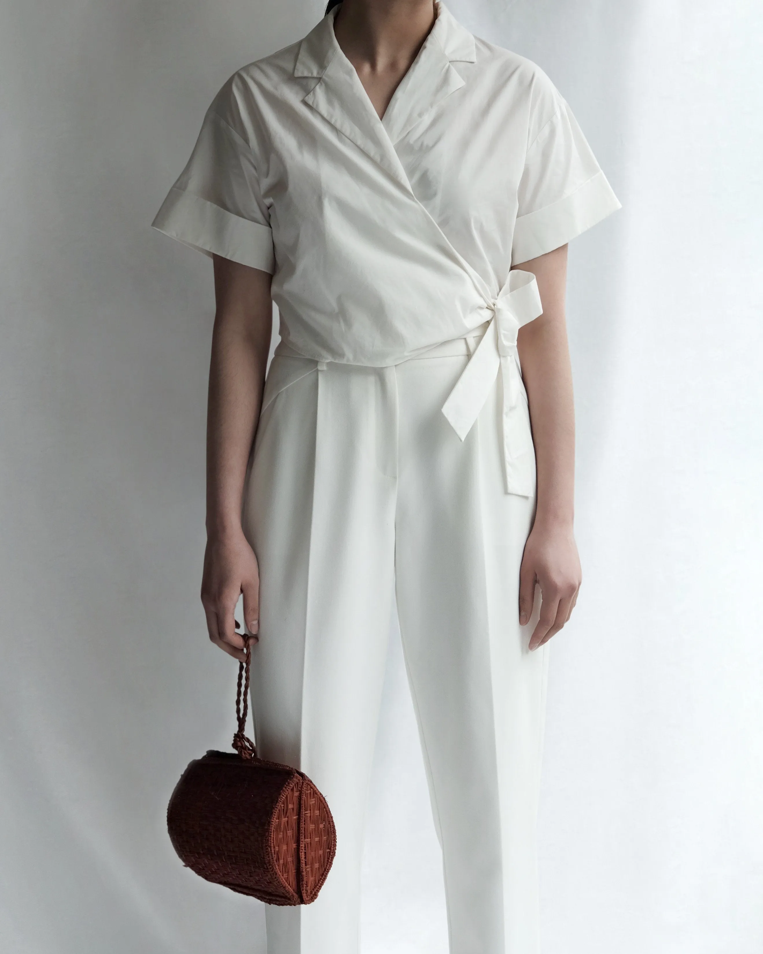Nimah Cropped Wrap Blouse