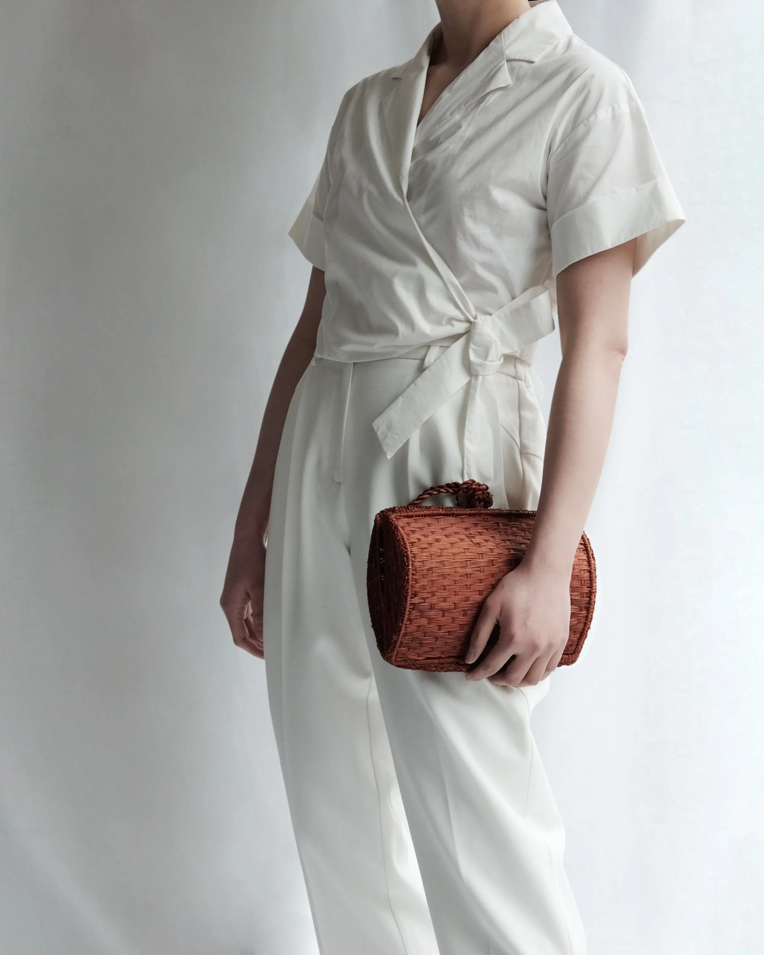 Nimah Cropped Wrap Blouse