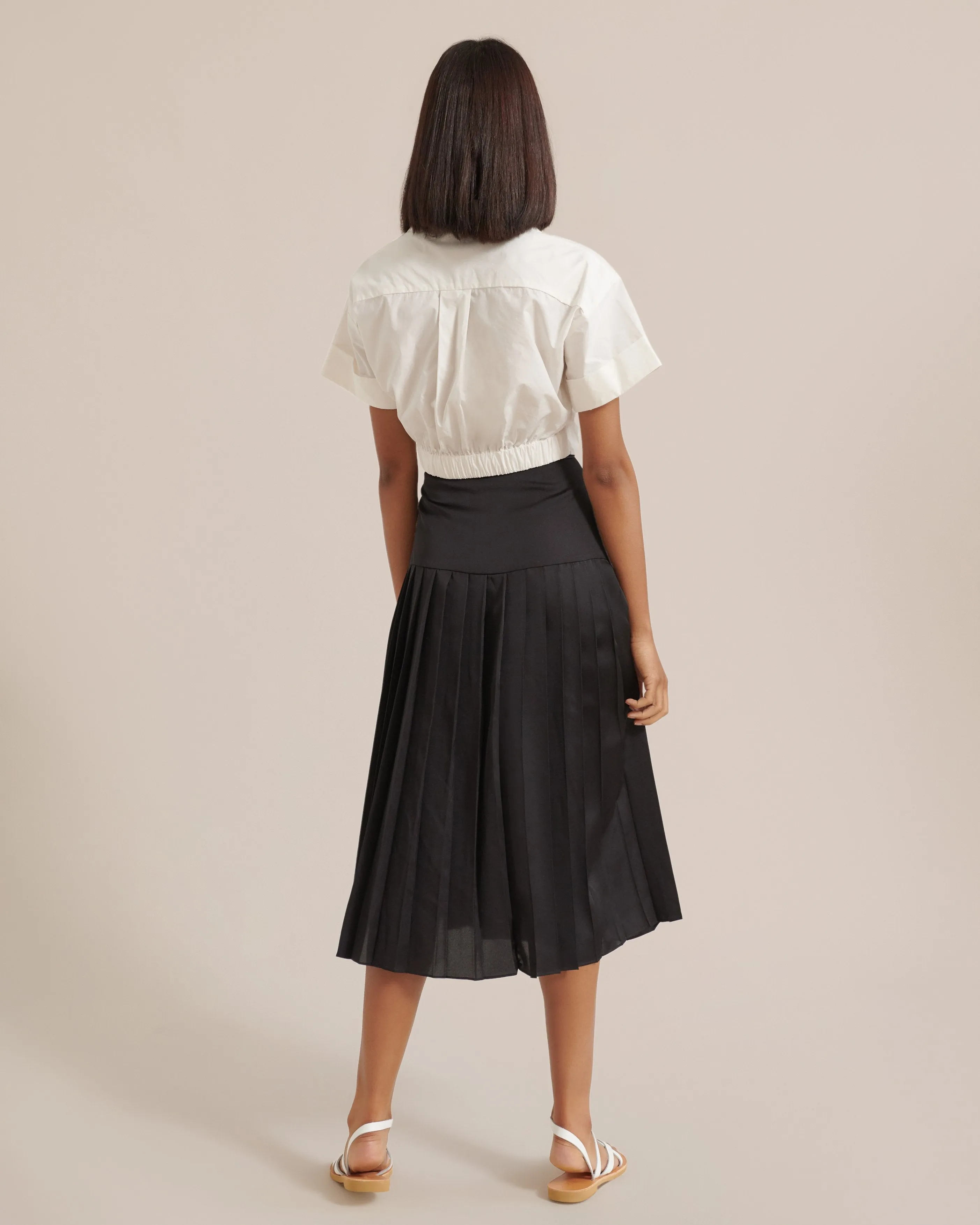 Nimah Cropped Wrap Blouse