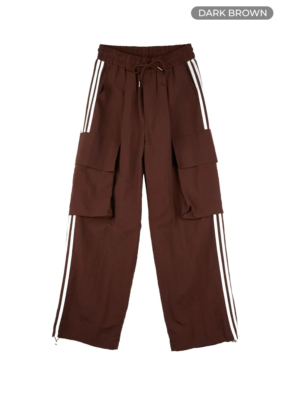 Nylon Cargo String Track Pants IL419