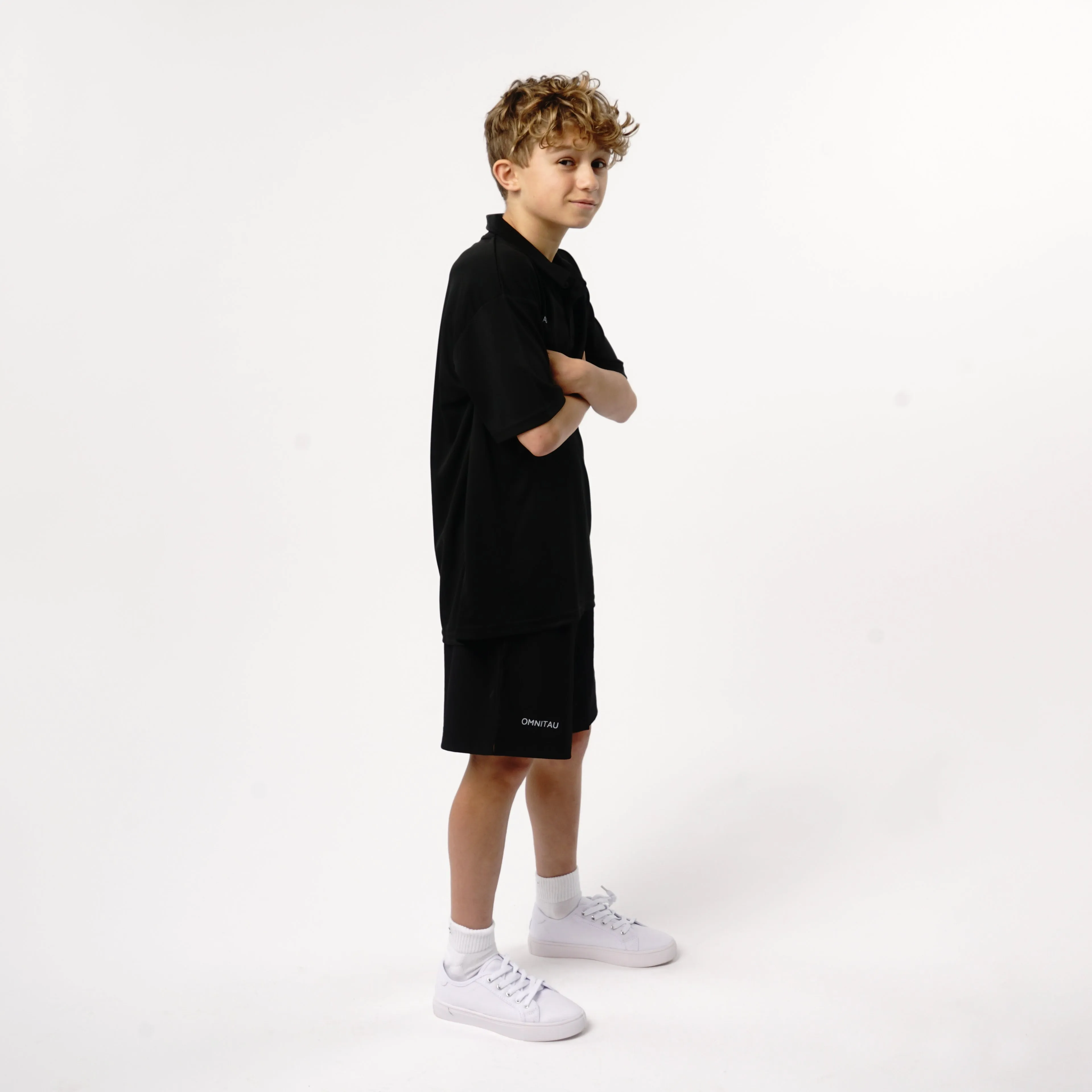 Omnitau Kid's Team Sports Breathable Training Shorts - Black