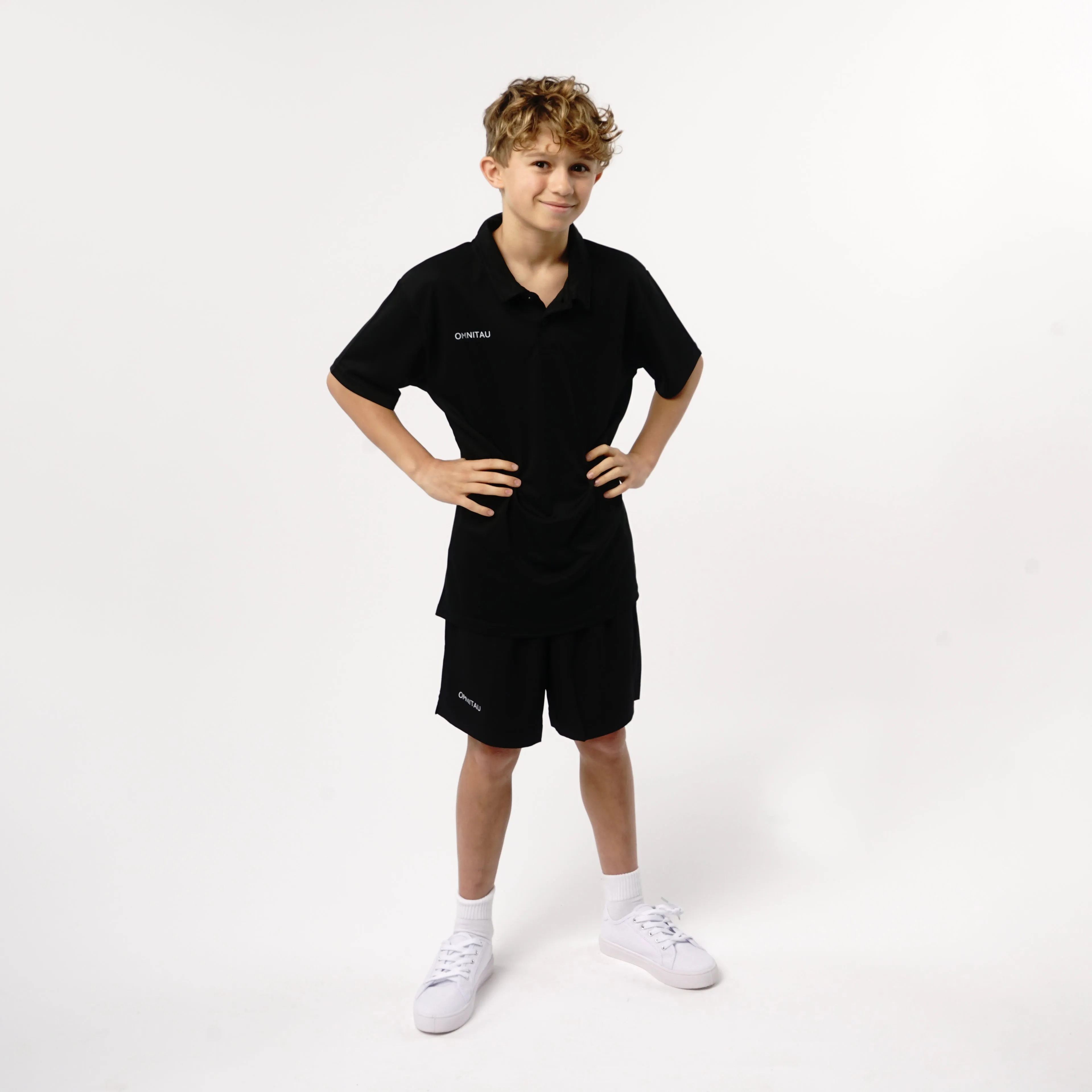 Omnitau Kid's Team Sports Breathable Training Shorts - Black