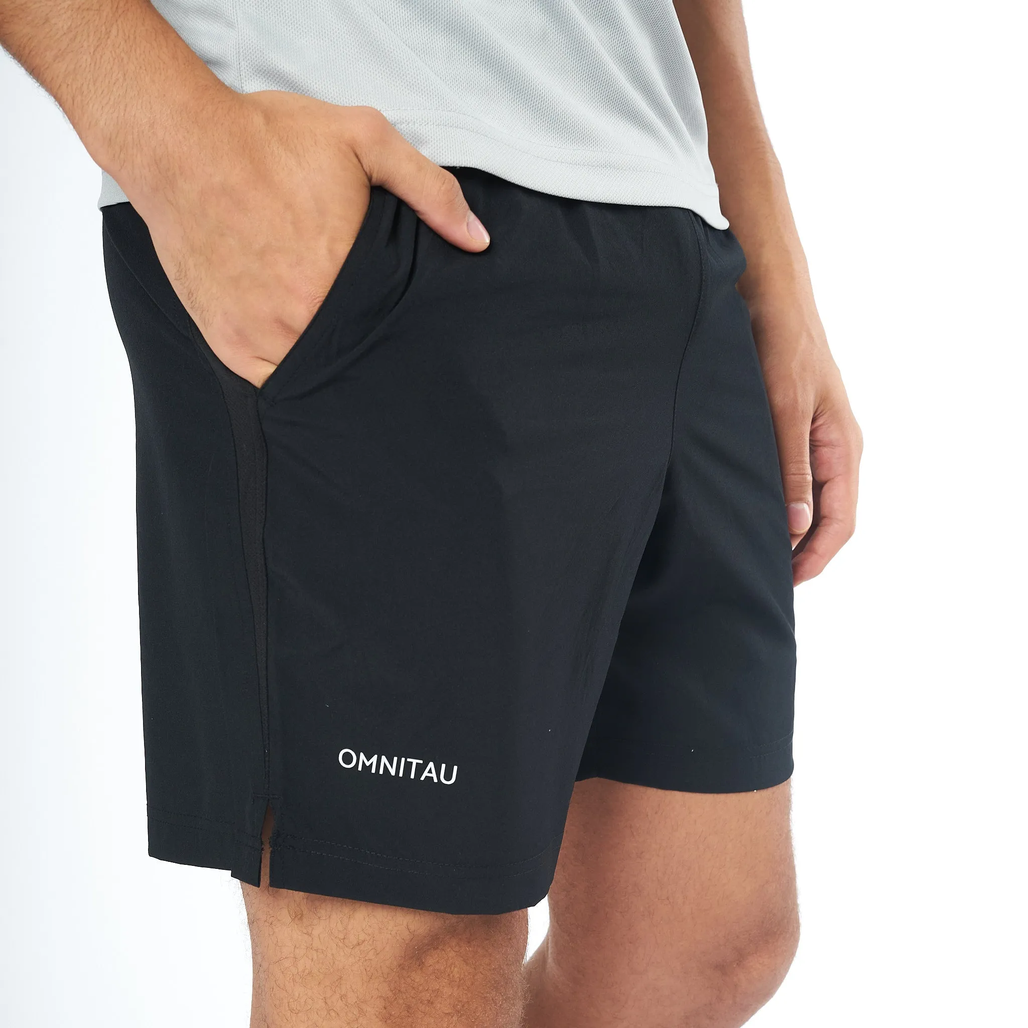 Omnitau Men's Team Sports Breathable Training Shorts - Black