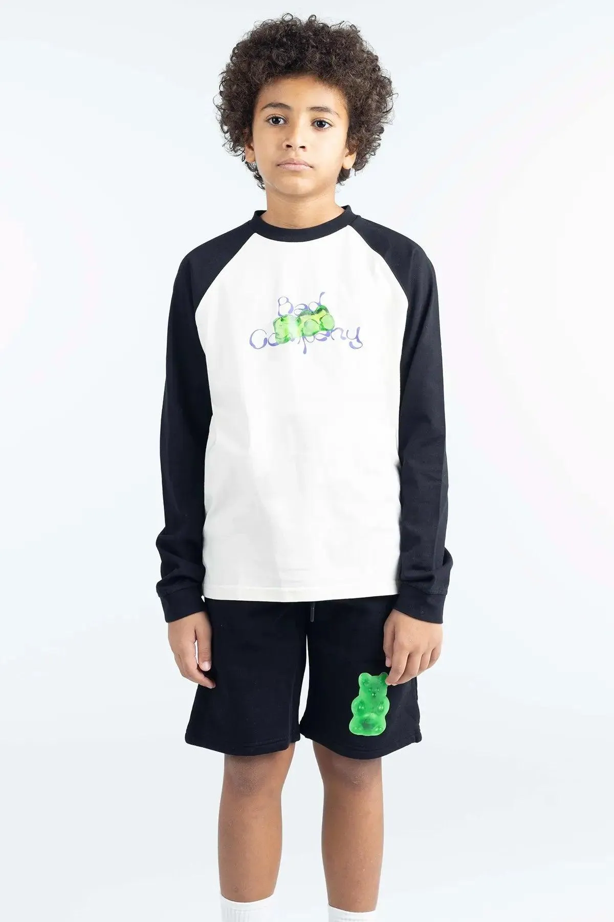 "THE BAD GUMMY" Kids Shorts - Black