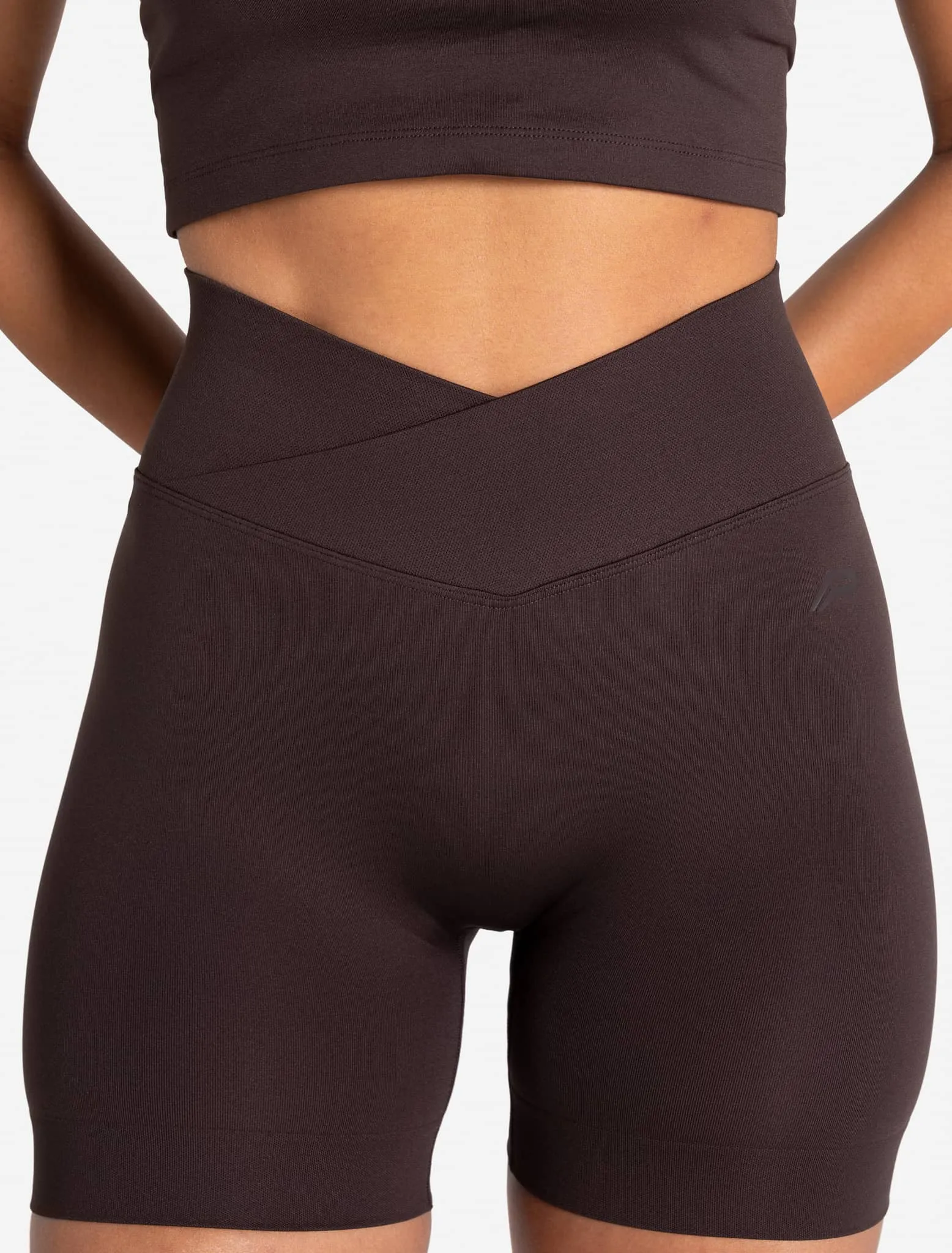 Sculpt Seamless Scrunch Shorts - Espresso