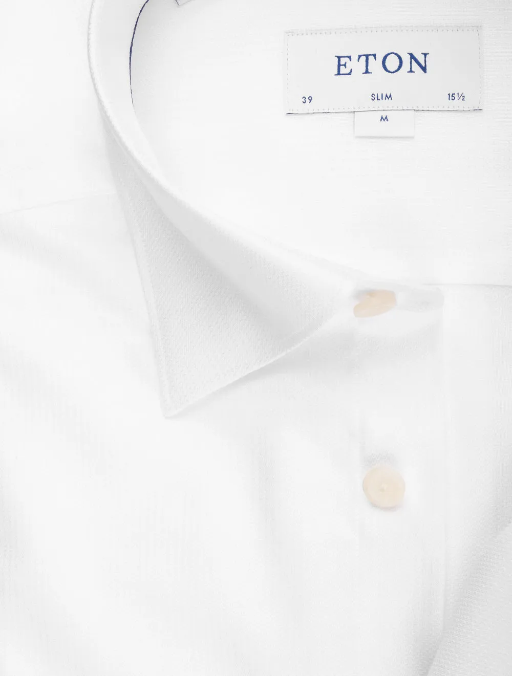 Slim Fit Oxford Button Under Stretch Shirt White